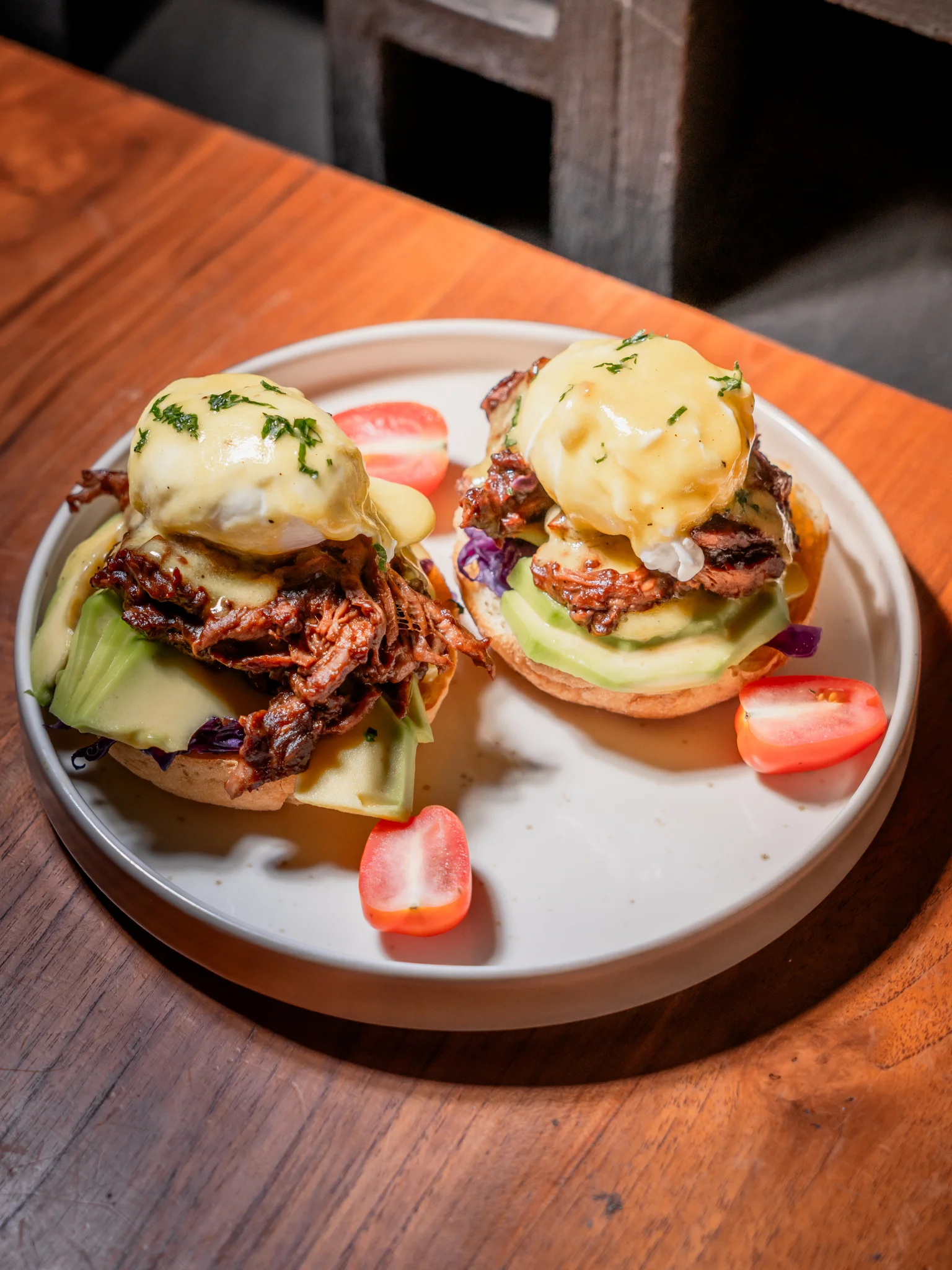 PULLED BEEF BENNY BREAKFAST (B)