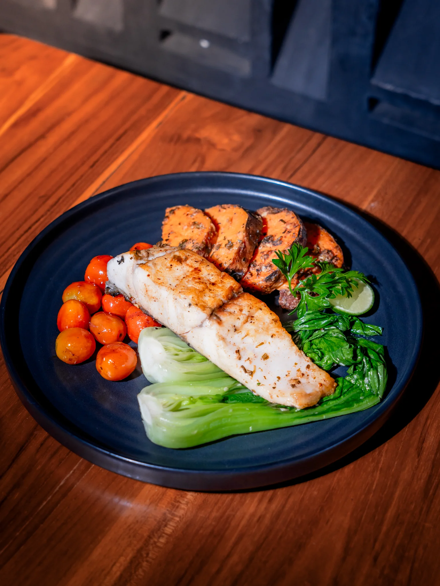 BAKED SWEET POTATO BARRAMUNDI (B)
