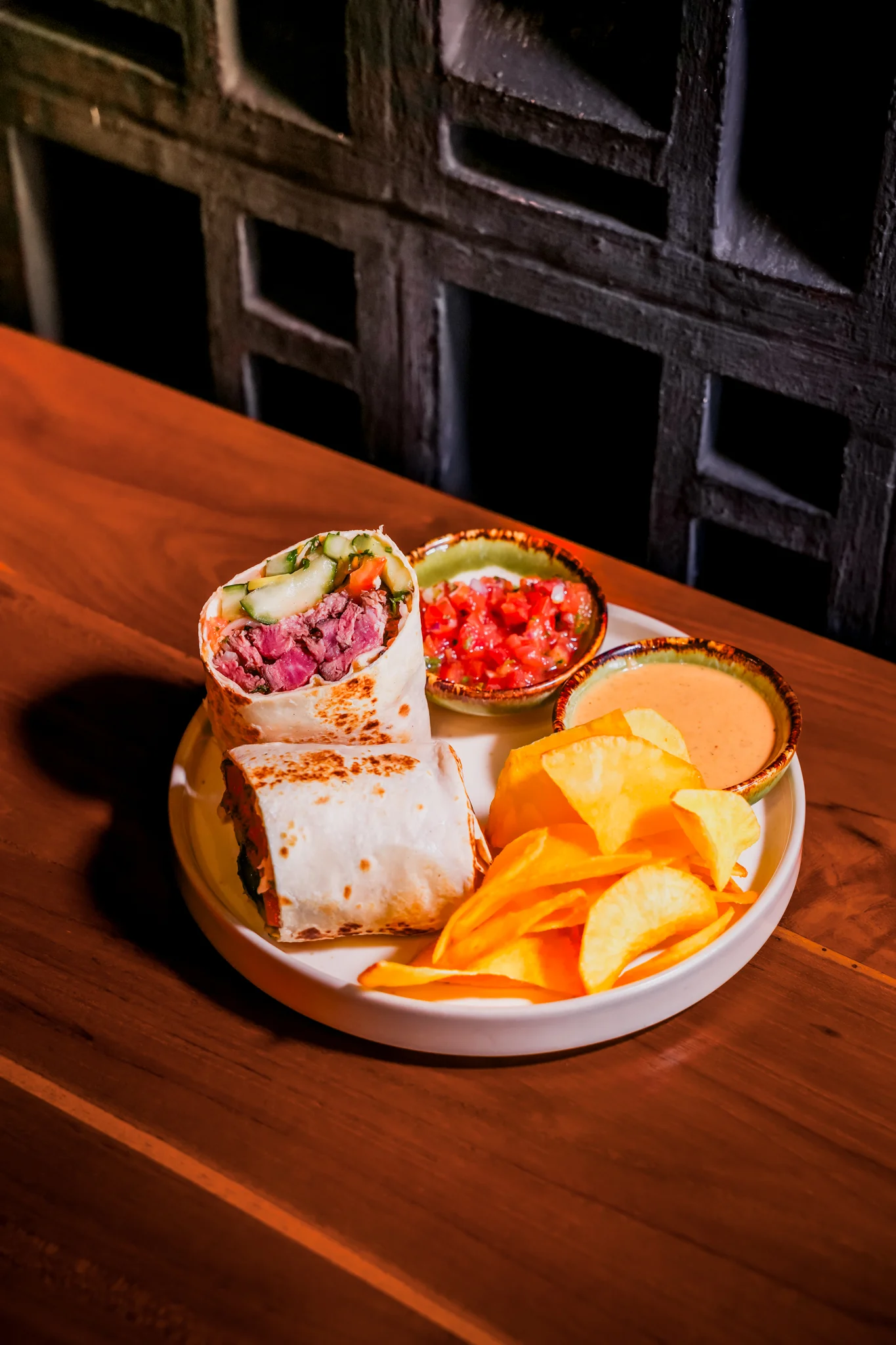 BEEF SHAWARMA WRAP (B)