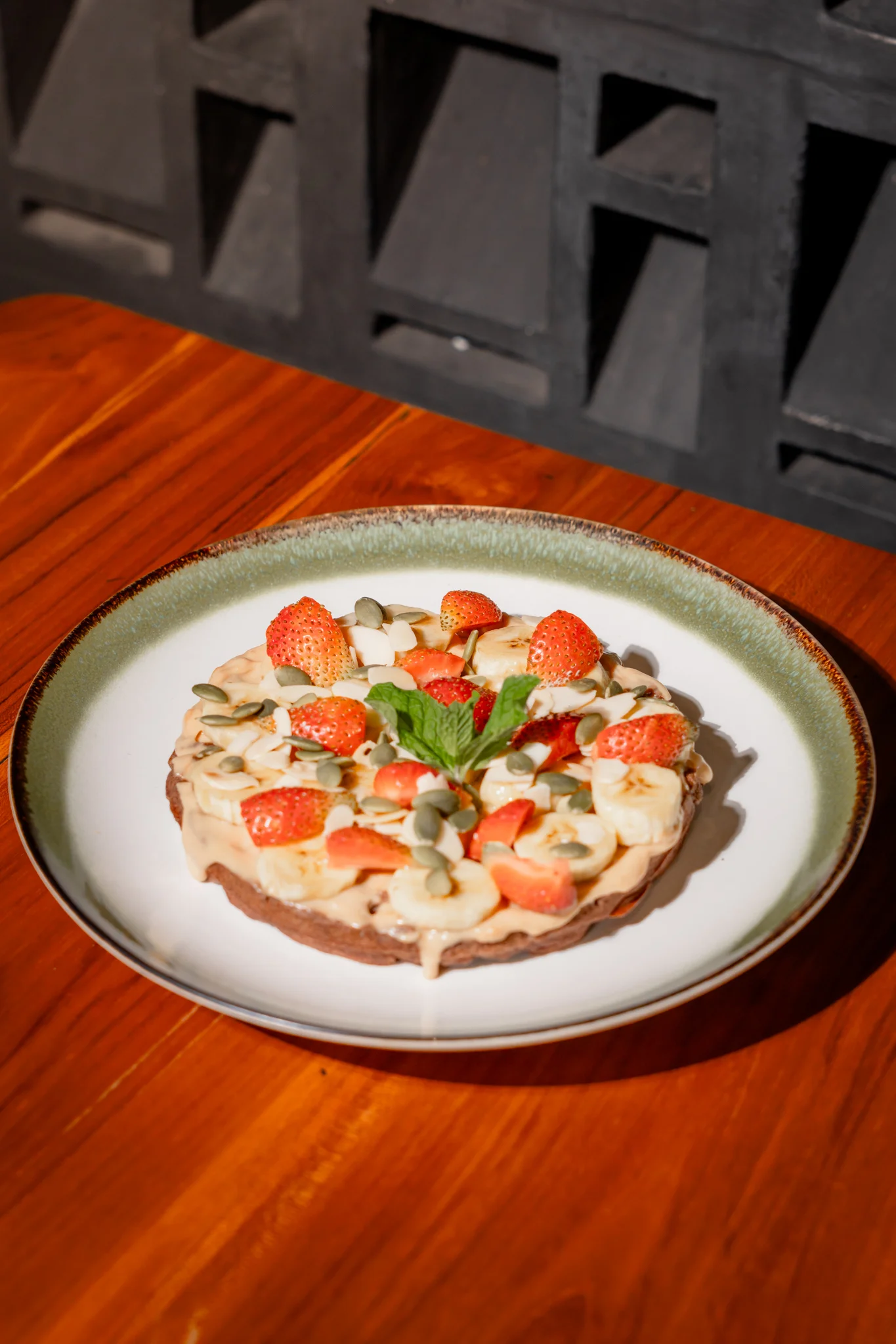 WAFFLE PEANUT BUTTER BREAKFAST (B)