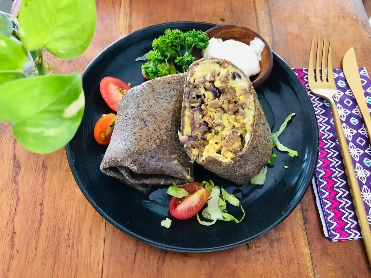 Egg Lean Meat Wrap Breakfast
