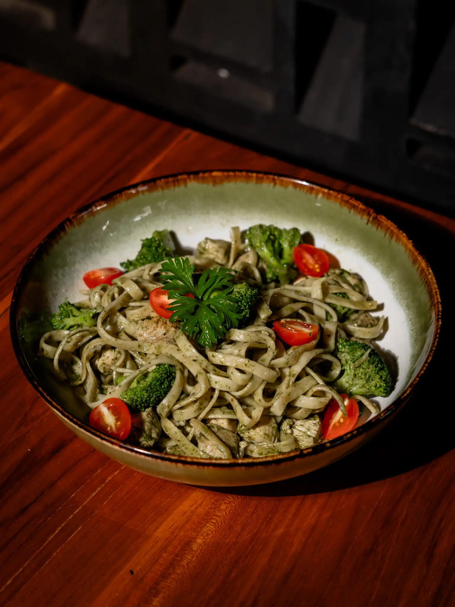 Pasta Pesto Vegan Chicken