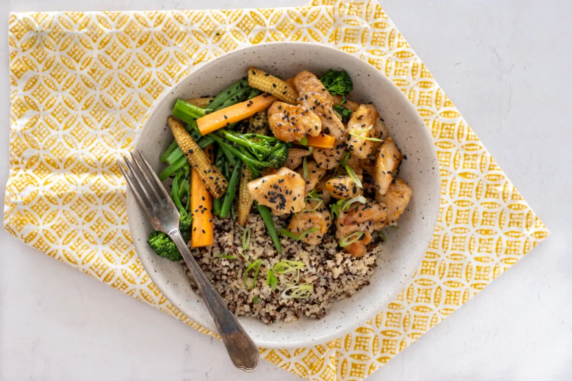 Quinoa Honey Chicken