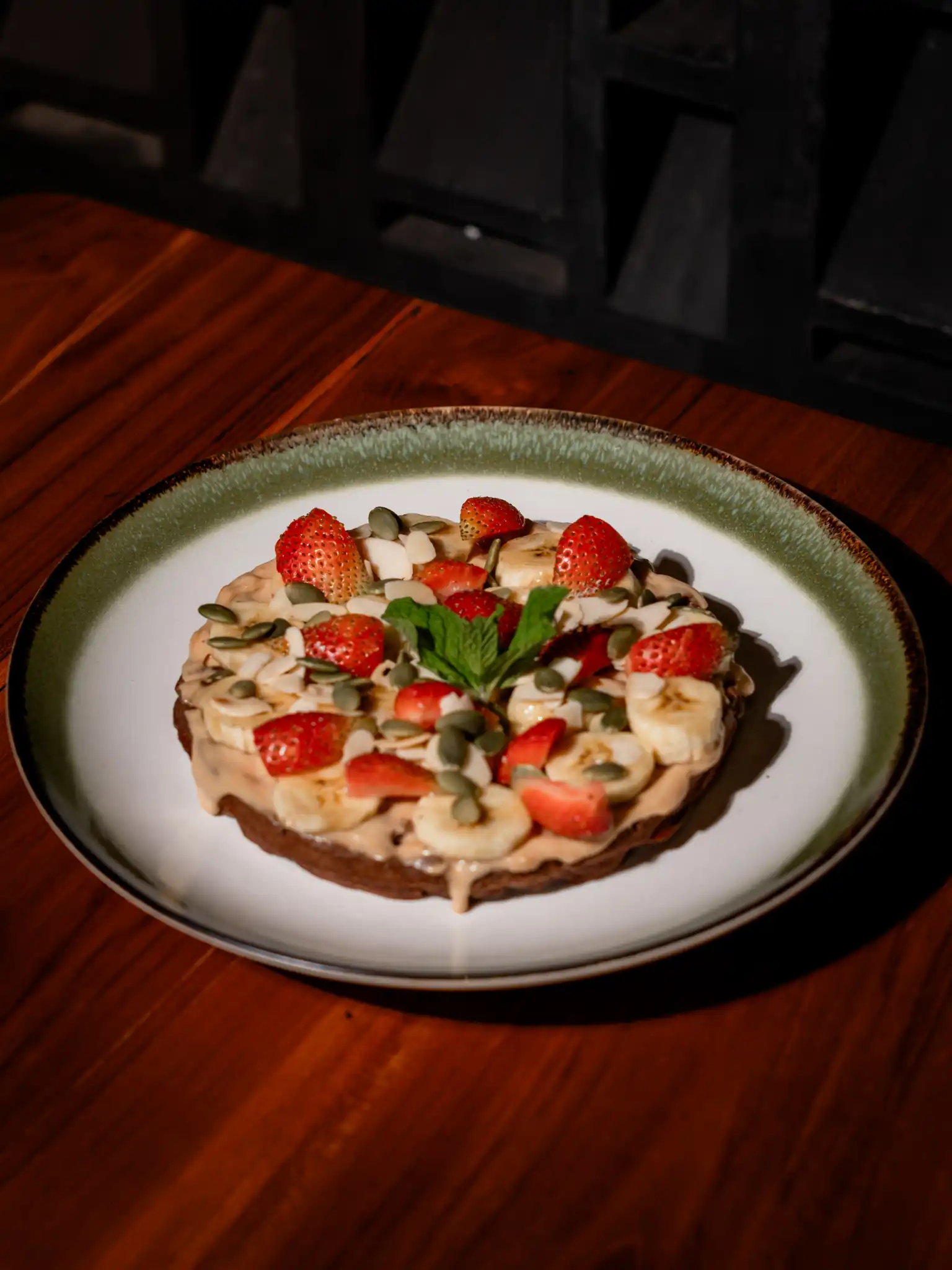 Waffle Peanut Butter Breakfast