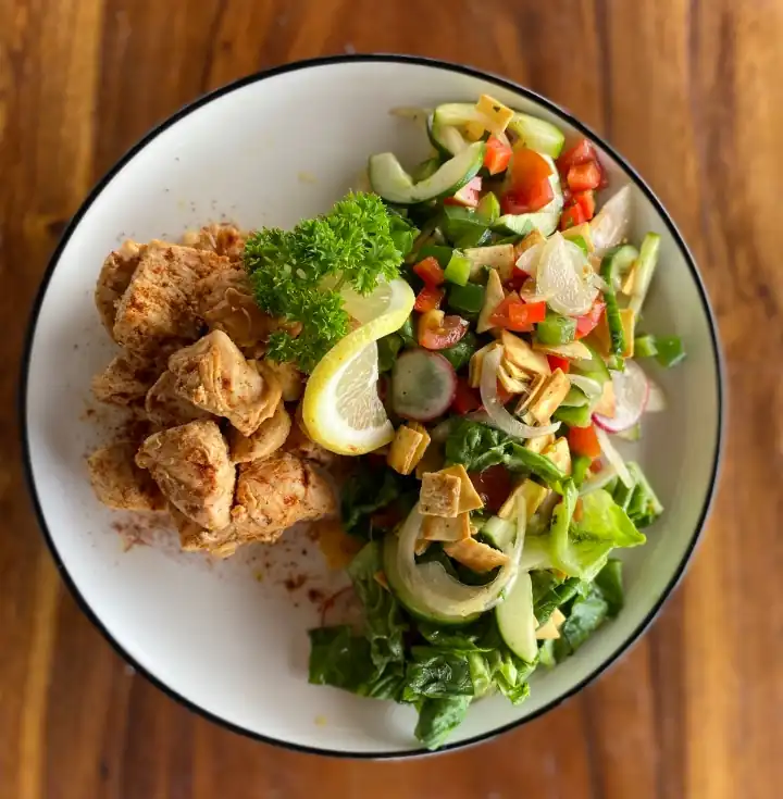 Chicken Tawook and Fattoush